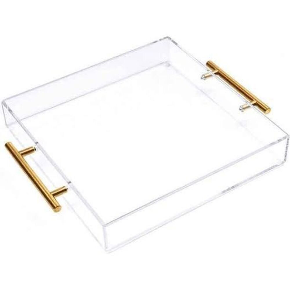 Clear Acrylic Serving Tray 12x12 NEW